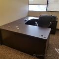 Espresso U/C Suite Desk Double Pedestal, 66 Desk
